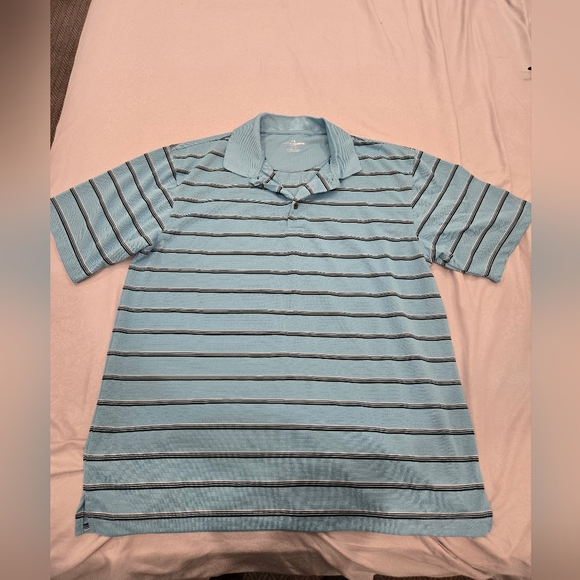 Grand Slam Other - Men's Blue Striped‎ Polo Shirt